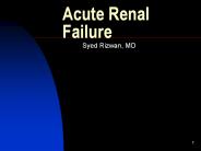 Acute Renal Failure