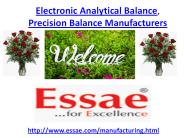 Electronic Analytical Balance, Precision Balance Manufacturers