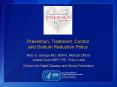 Prevention, Treatment, Control and Sodium Reduction Policy PowerPoint PPT Presentation
