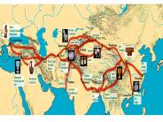 Long Distance Trade and the Silk Roads Network