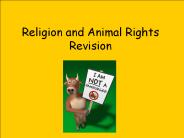 Religion and Animal Rights Revision Animal rights Animal