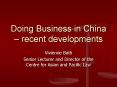 Doing Business in China  PowerPoint PPT Presentation