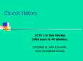 Church History PowerPoint PPT Presentation