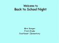 Welcome to Back to School Night PowerPoint PPT Presentation