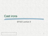 Cast irons