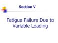 Fatigue Failure Due to Variable Loading PowerPoint PPT Presentation
