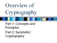 Overview of Cryptography