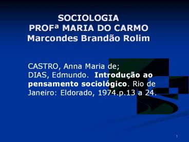 SOCIOLOGIA PROF