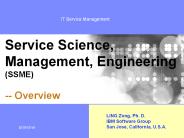 Service Science, Management, Engineering