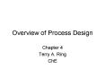 Overview of Process Design PowerPoint PPT Presentation