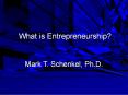 What is Entrepreneurship? PowerPoint PPT Presentation