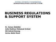 BUSINESS REGULATIONS
