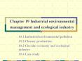 Chapter 19 Industrial environmental management and ecological industry PowerPoint PPT Presentation