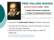 FREE FALLING BODIES