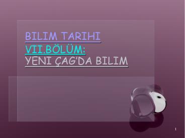 BILIM TARIHI