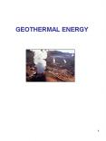 GEOTHERMAL ENERGY PowerPoint PPT Presentation
