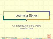 Learning Styles