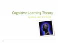 Cognitive Learning Theory PowerPoint PPT Presentation
