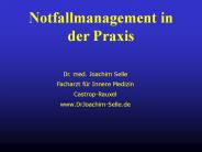 Notfallmanagement in der Praxis