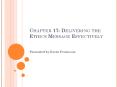 Chapter 17: Delivering the Ethics Message Effectively PowerPoint PPT Presentation