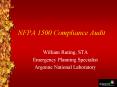 NFPA 1500 Compliance Audit PowerPoint PPT Presentation