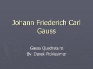 Johann Friederich Carl Gauss