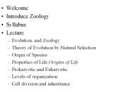 Introduce Zoology
