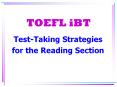TOEFL iBT PowerPoint PPT Presentation