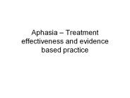 Aphasia 