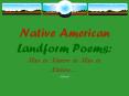 Native American Landform Poems: Man in Nature in Man i PowerPoint PPT Presentation
