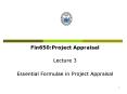 Fin650:Project Appraisal PowerPoint PPT Presentation