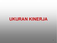 UKURAN KINERJA