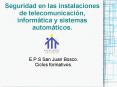 Seguridad en las instalaciones de telecomunicaci PowerPoint PPT Presentation