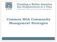 Common HOA Community Management Strategies PowerPoint PPT Presentation
