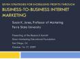 Seven Strategies for Increasing Profits Through Business-to-Business Internet Marketing PowerPoint PPT Presentation