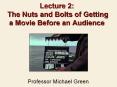 Lecture 2: The Nuts and Bolts of Getting a Movie Before an Audience PowerPoint PPT Presentation