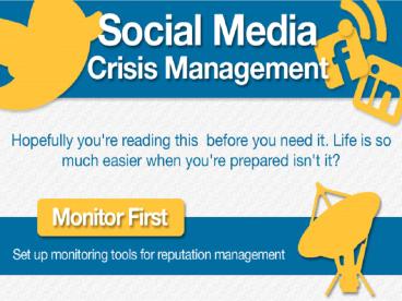 An Infographic on Social Media Crisis Management