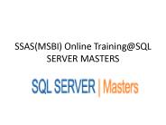 SSIS(MSBI) Online Training