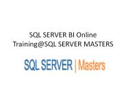 Practical msbi training(www.sqlservermasters.com)
