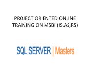 SQL Server 2008 R2 Business Intelligence online Training