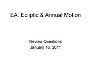 EA: Ecliptic