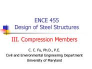 ENCE 455 Design of Steel Structures