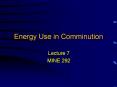 Energy Use in Comminution PowerPoint PPT Presentation