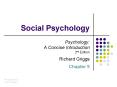 Social Psychology PowerPoint PPT Presentation