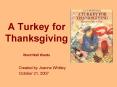 A Turkey for Thanksgiving Word Wall Words PowerPoint PPT Presentation
