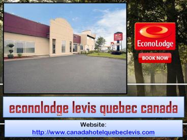 econolodge levis quebec canada