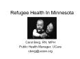 Refugee Health In Minnesota PowerPoint PPT Presentation