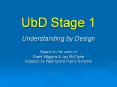 UbD Stage 1  Understanding by Design  Based on the work of Grant Wiggins PowerPoint PPT Presentation