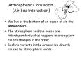 Atmospheric Circulation (Air-Sea Interaction) PowerPoint PPT Presentation