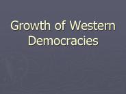 Growth of Western Democracies
